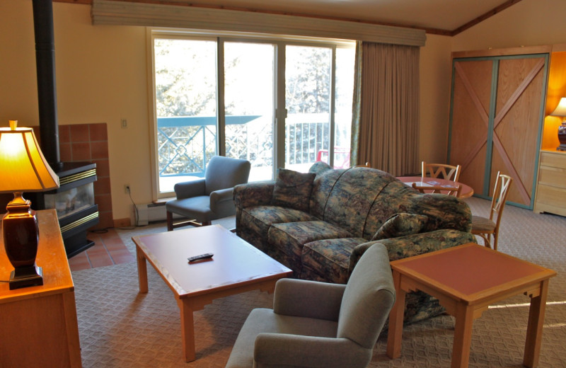 Guest room at Rock Creek Resort.