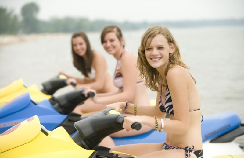 Water activities at ParkShore Resort.