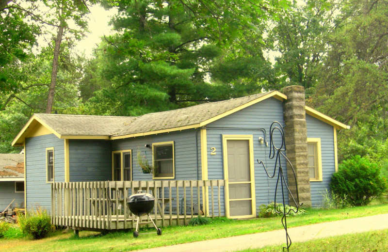 Cabin exterior at Shady Hollow Resort and Campground.