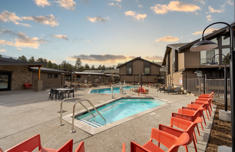 Outdoor pool at Outbound Mammoth.