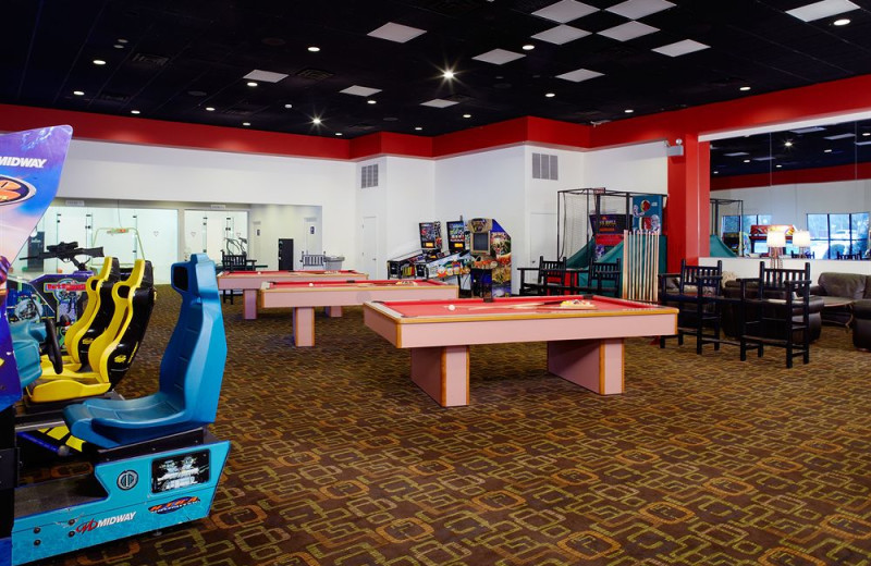 Game room at Cove Haven Entertainment Resorts.