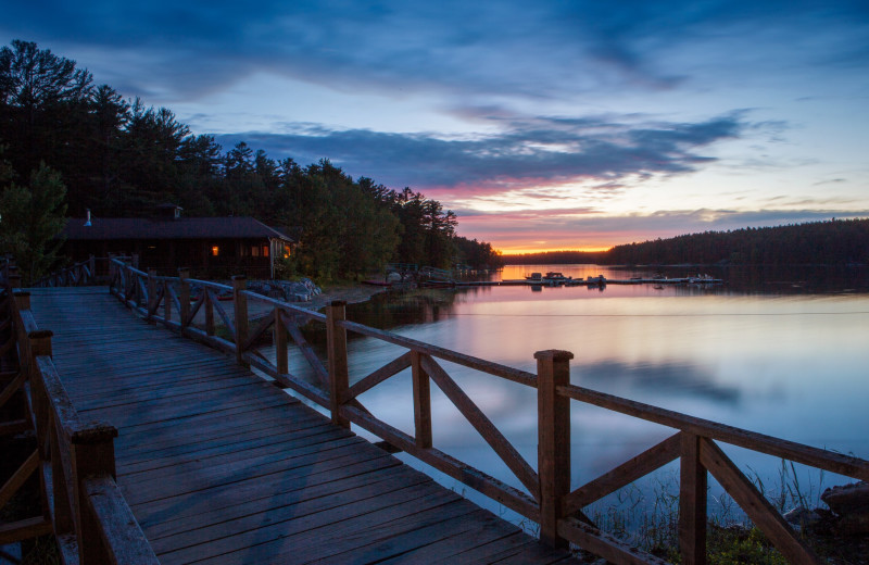 Lake view at The Lodge at Pine Cove.