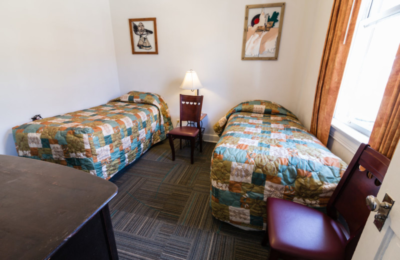 Guest room at Indian Hot Springs.