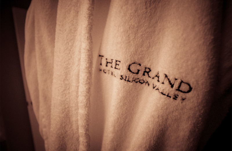 Bathrobe at The Grand Hotel.