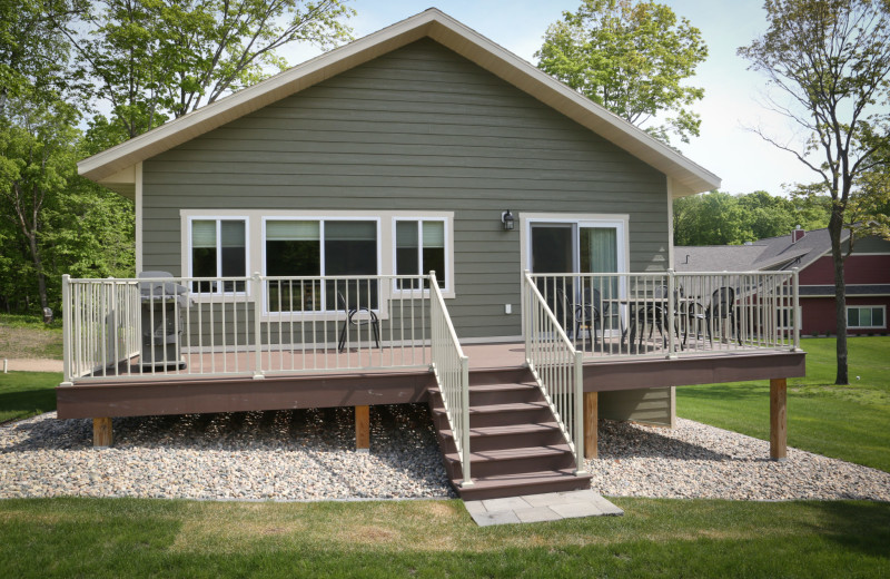 Cottage exterior at East Silent Lake Resort.