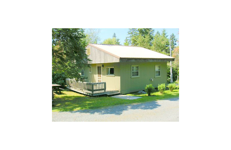 Cabin exterior at Eagle Wing Resort.