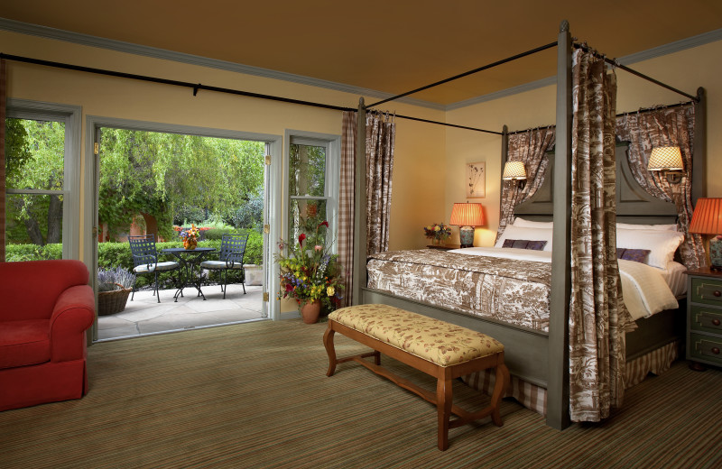 Junior suite at The Fairmont Sonoma Mission Inn & Spa.