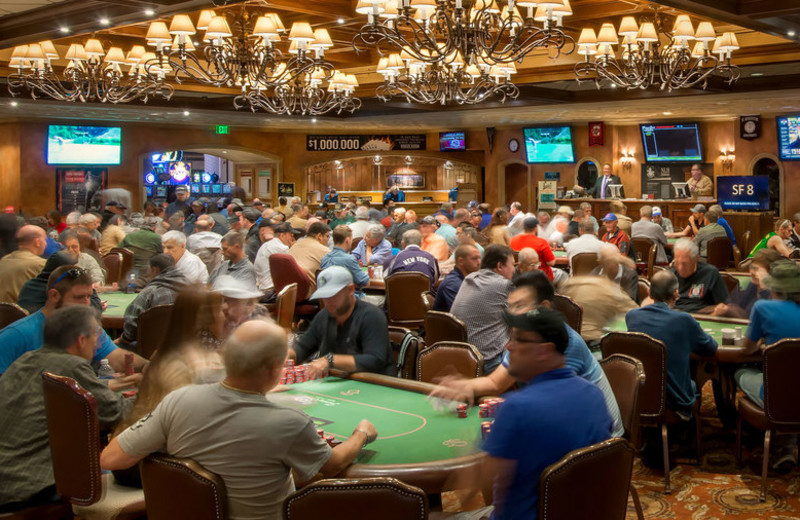 Poker room at Turning Stone Resort Casino.