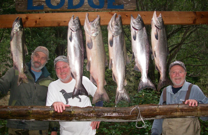 Fishing at Steelblue Chameleon Lodge.