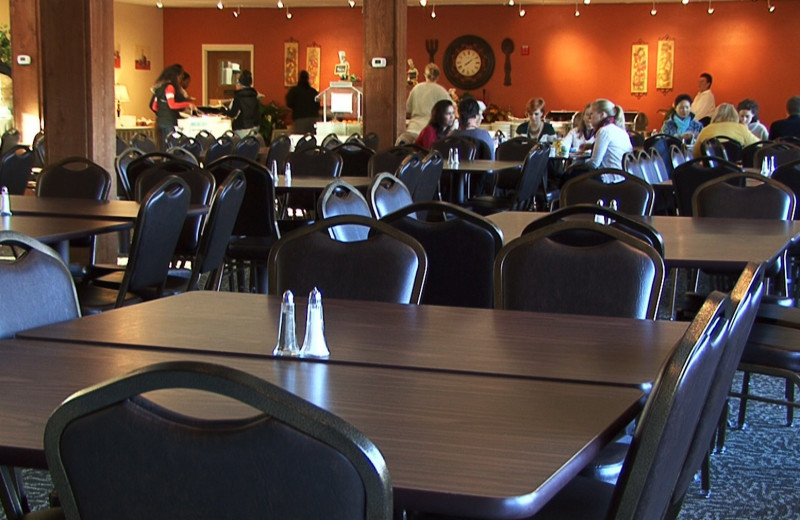 Dining at Cohutta Springs Conference Center.