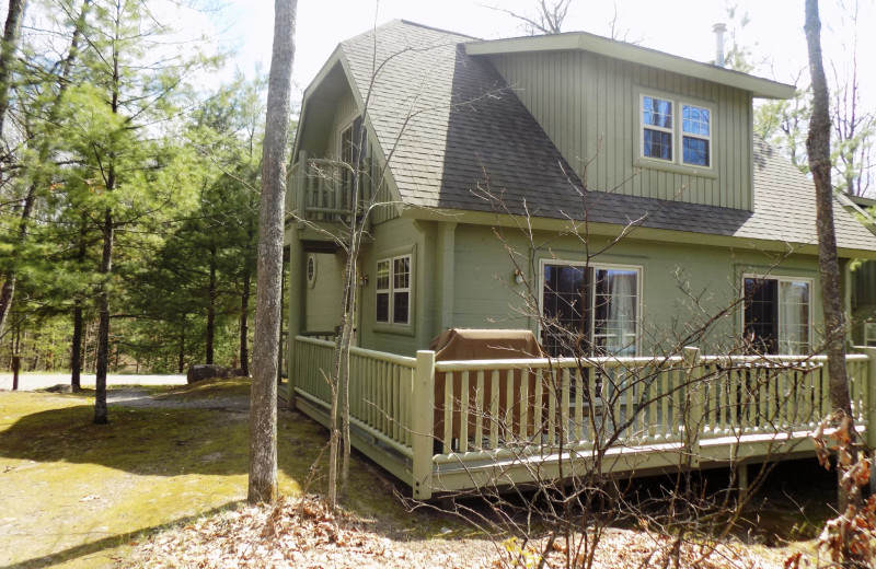 Cabin exterior at Garland Lodge and Resort.