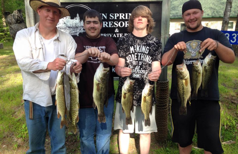 Fishing at Twin Springs Resort.