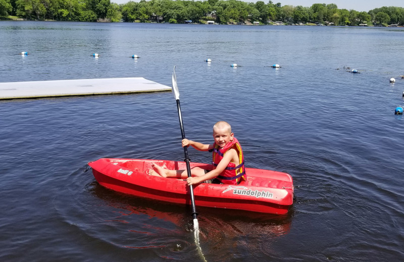 Paddle board at Riverside Resort.