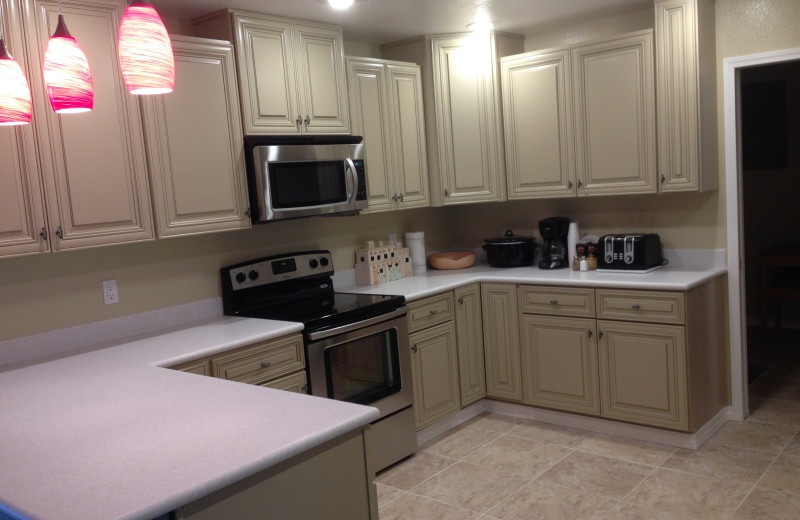 Guest kitchen at Rocky Branch Resort.