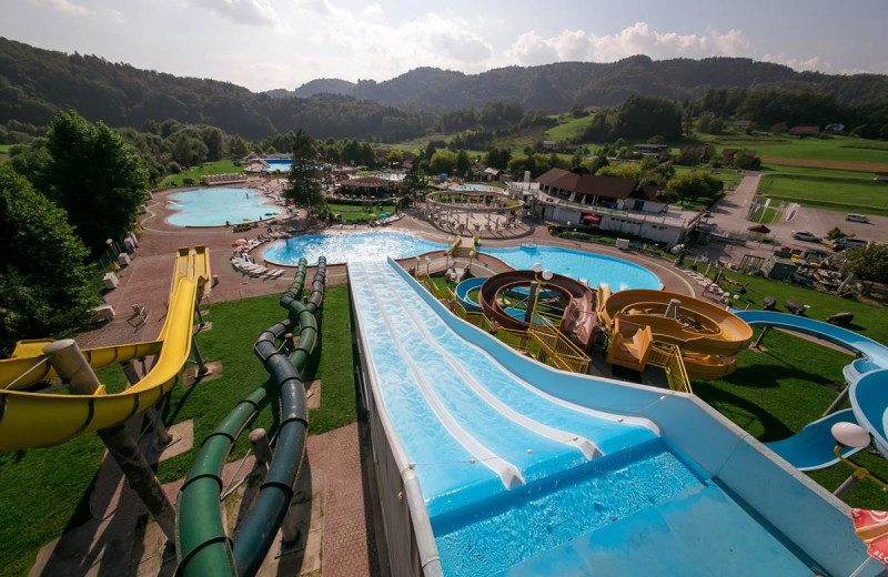 Water park at Glamping Olimia Adria Village.