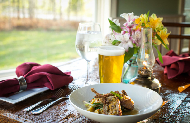 Dining at The Red Clover Inn & Restaurant.