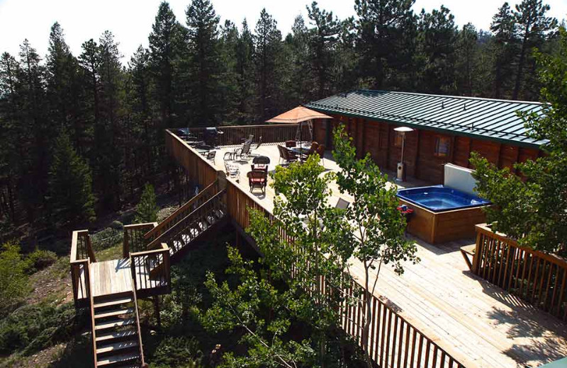 Deck view at Eldora Lodge.