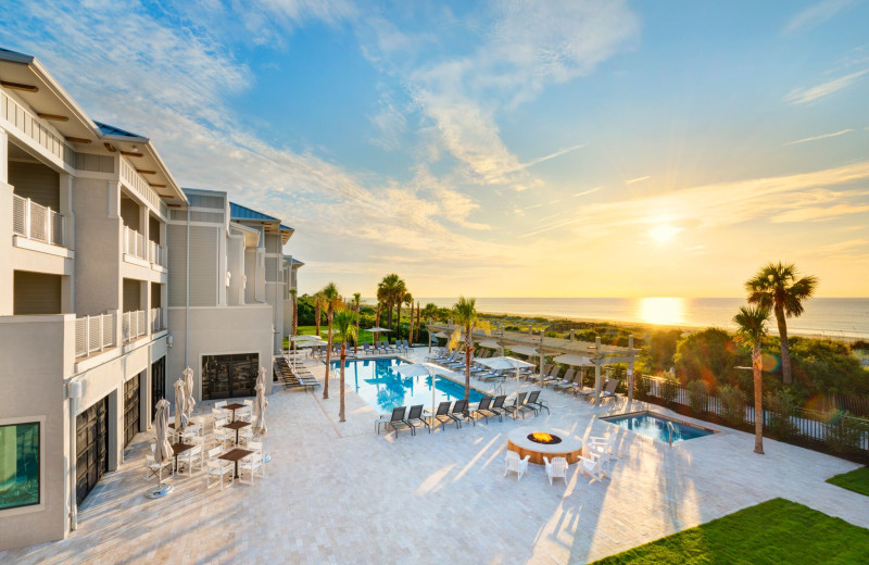 Outdoor pool at Jekyll Ocean Club.