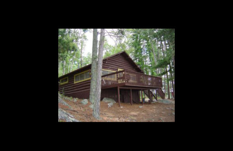 Cabin exterior at Nelson's Resort.