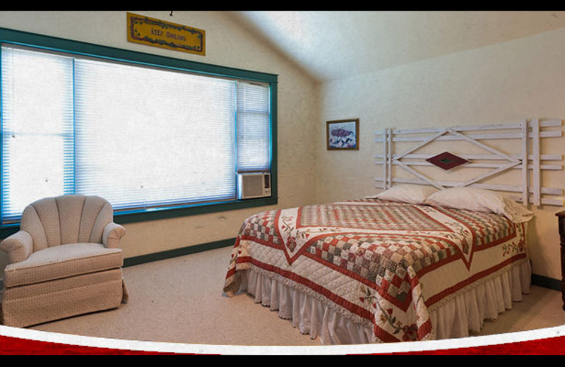 Guest room at Cornerstone Suites.