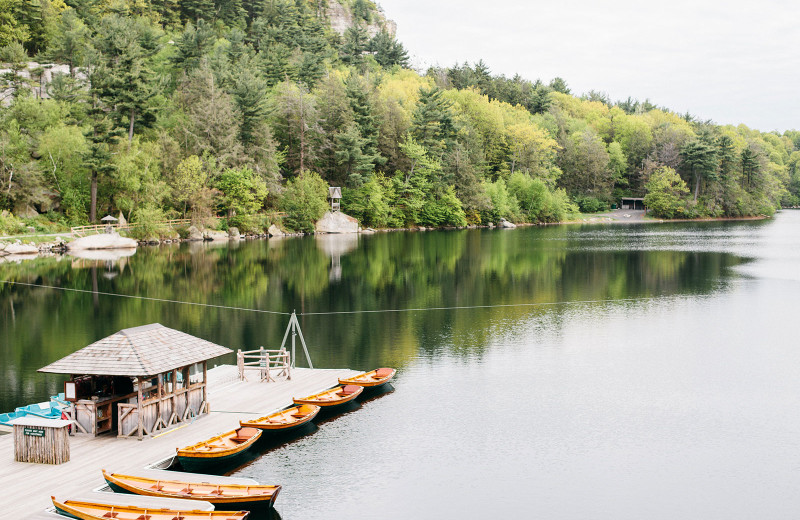 Dock at Mohonk Mountain House.