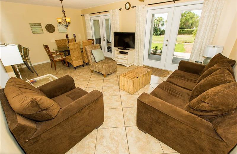 Guest living room at Sterling Resorts.