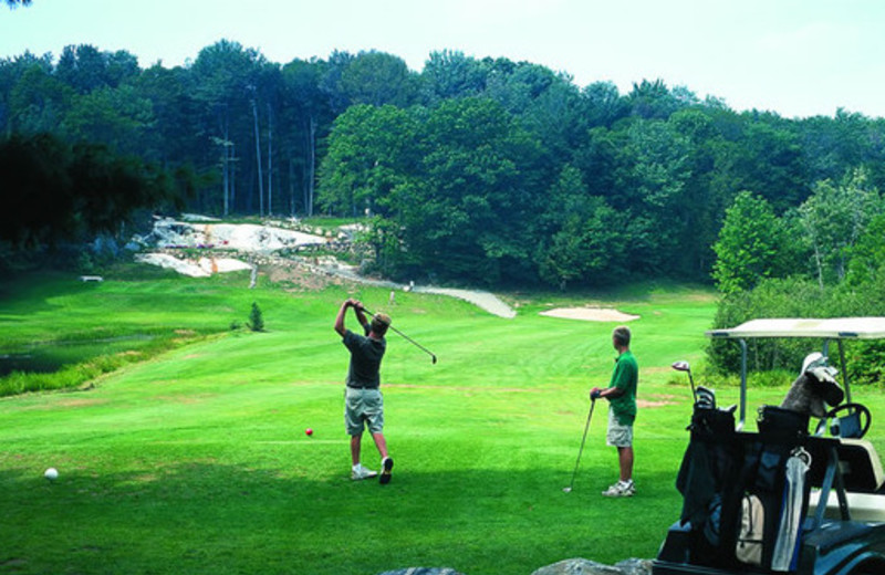 Golfing at Cleveland's House.