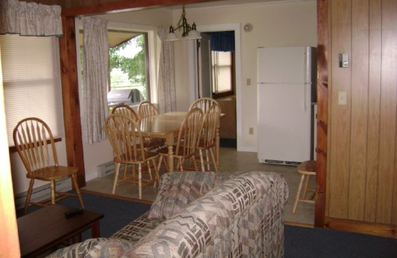 Cabin interior at Boulders Resort.