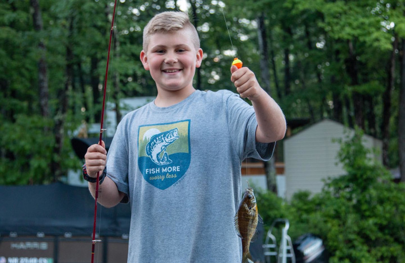 Fishing at Westward Shores Camping Resort.