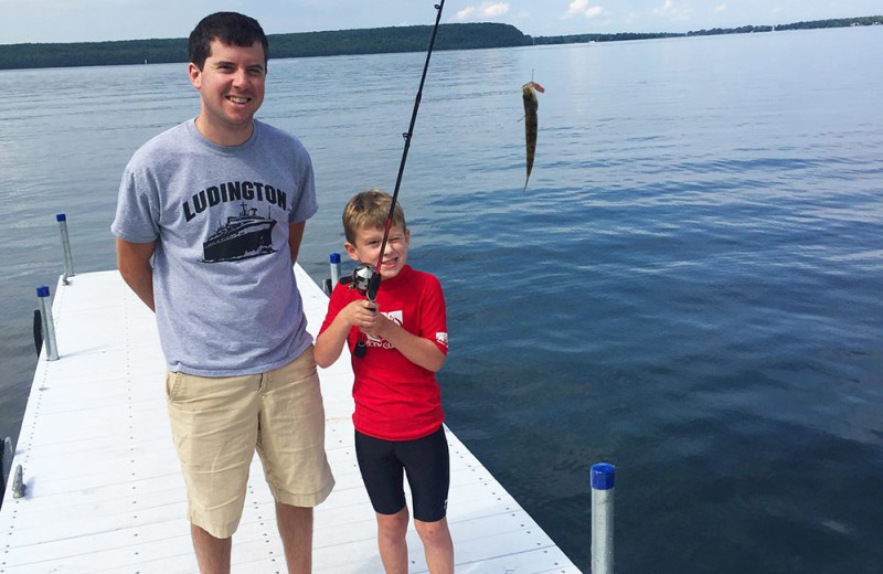 Fishing at Bay Shore Inn.