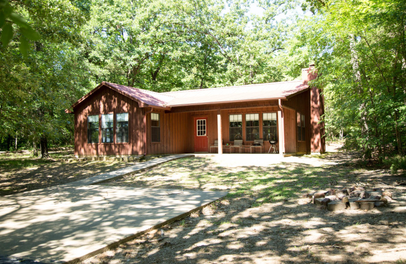 Cabin exterior at Long Lake Resort.