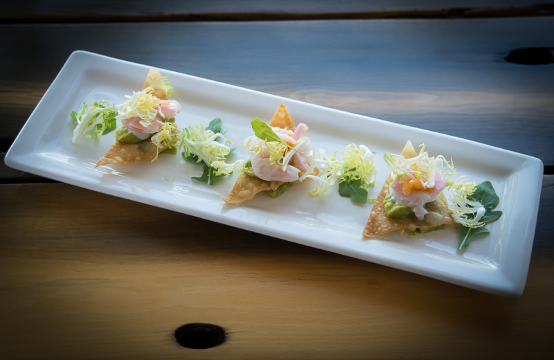 Appetizers at Beaver Island Lodge