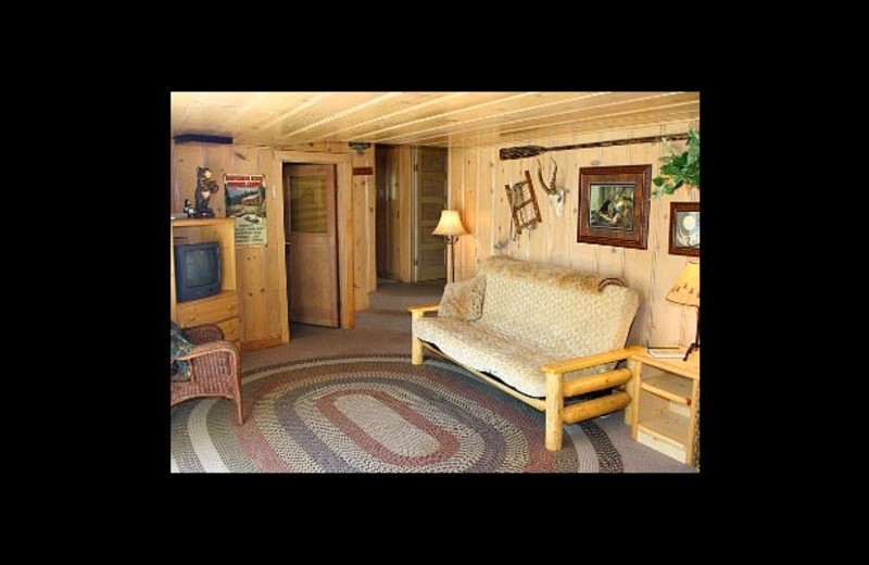Cottage living room at Watson's Harverene Resort.