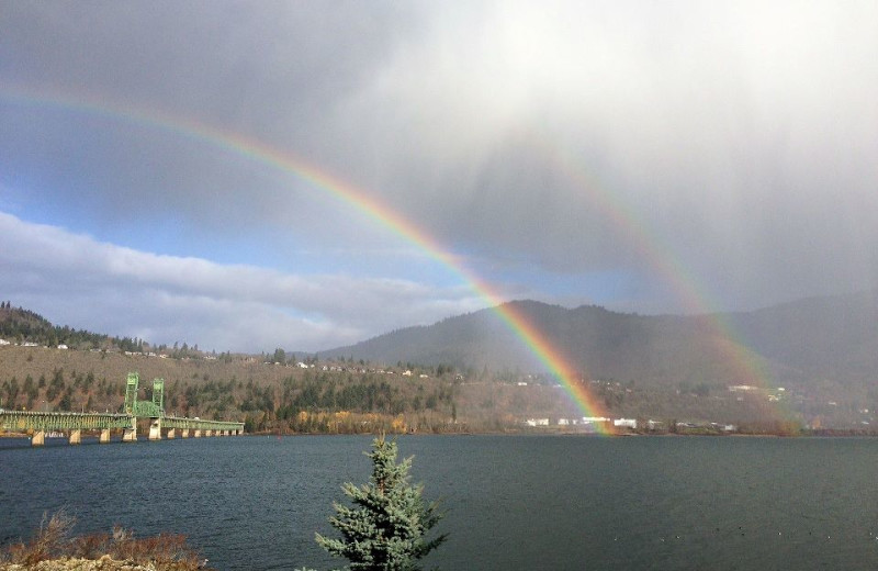 Ocean View With Rainbow at  Hood River Inn 