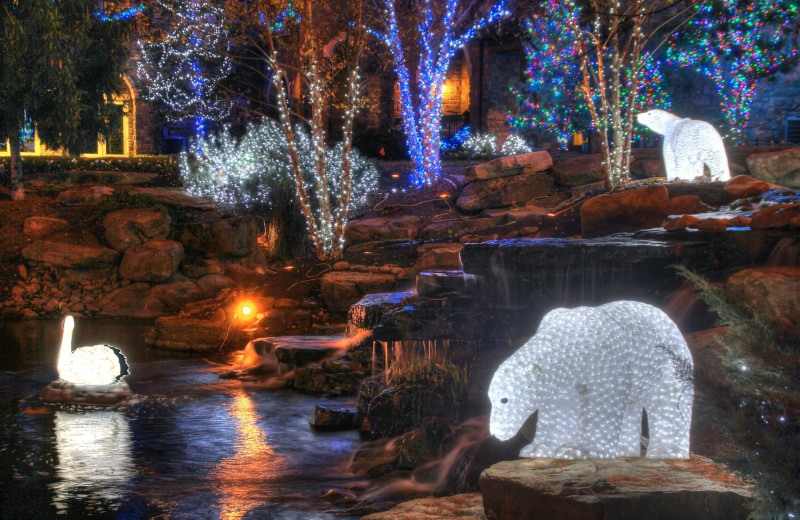 Christmas decor at The Inn at Christmas Place.