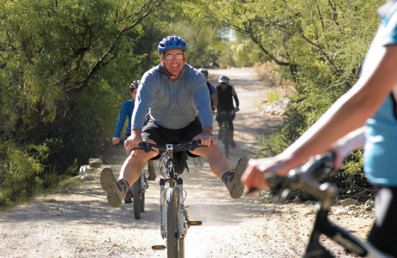 Biking at Canyon Ranch Tucson.