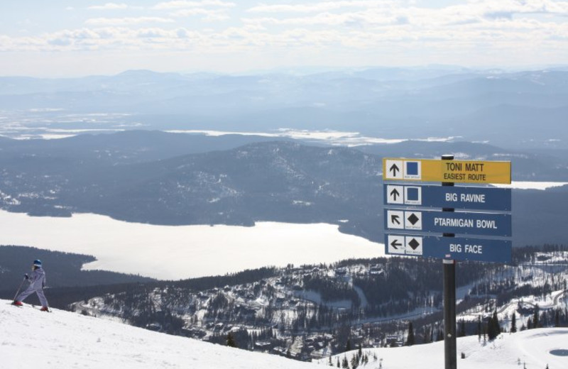 Skiing at Whitefish Mountain Resort.