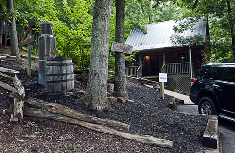 Cabin exterior at Rock Creek Cabins.