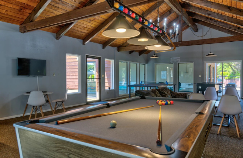 Billiard table at Cavalier Beachfront Condominiums.