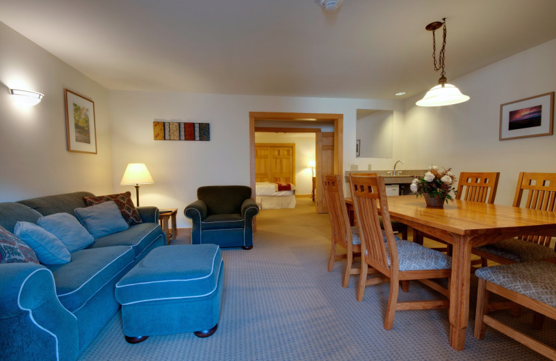 Guest room at Minnewaska Lodge.