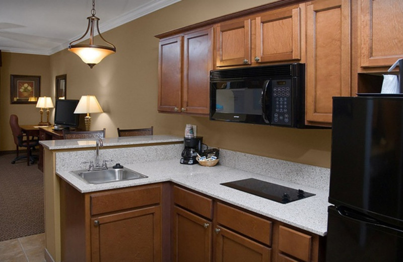 Studio kitchen at Mountain Lodge & Conference.