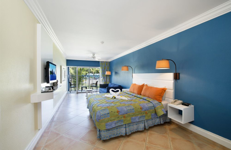 Guest room at Coconut Bay Resort.