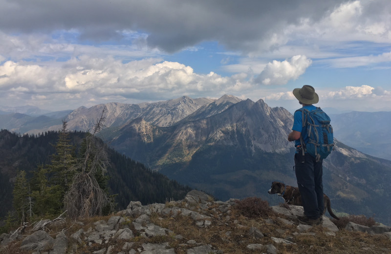 Hiking at Red Tree Lodge.