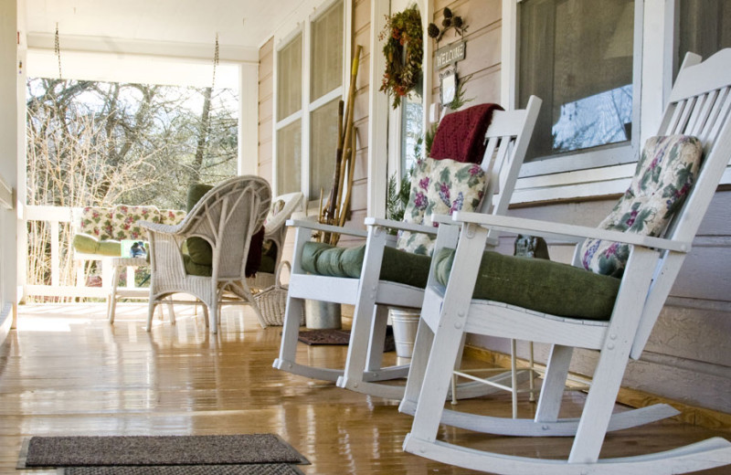 Porch at Folkestone Inn B&B.