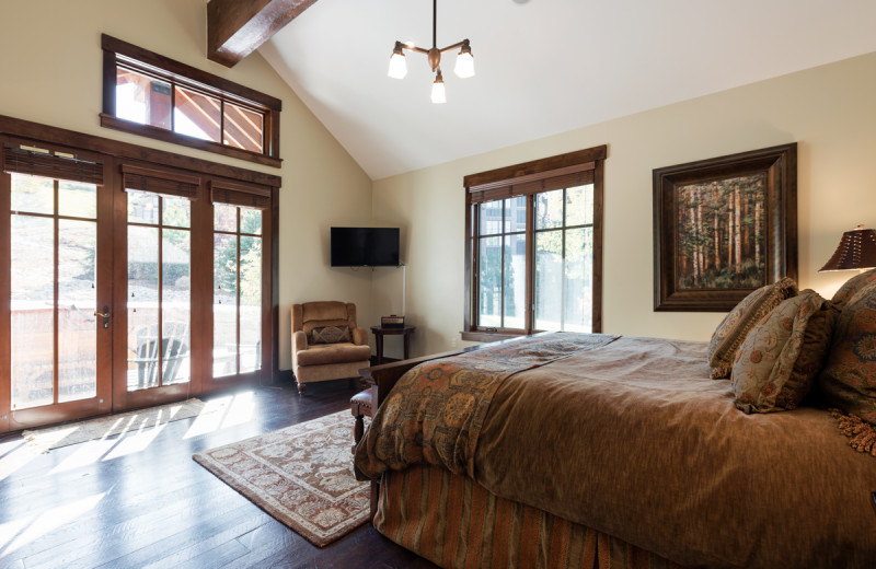 Rental bedroom at Natural Retreats Park City.