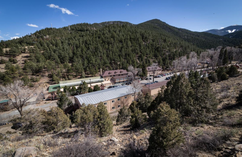 Aerial view of Indian Hot Springs.