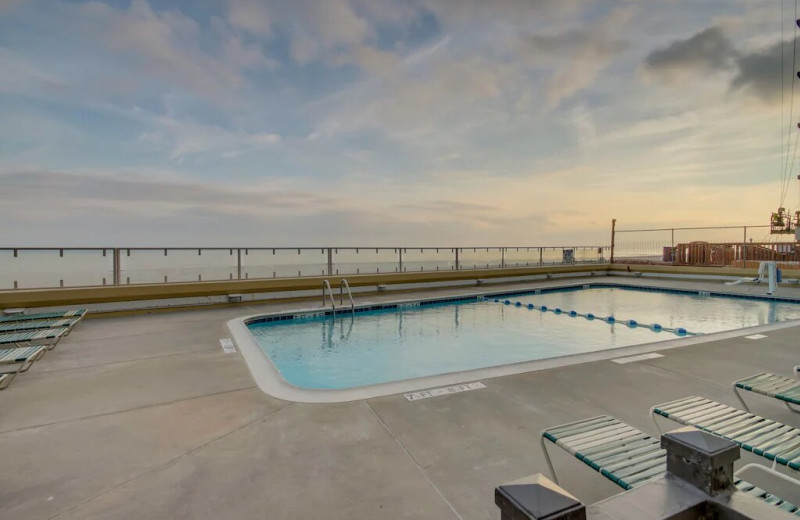 Rental pool at North Beach Vacation Rentals.