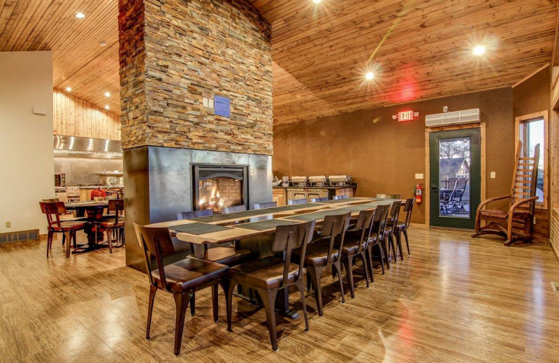 Dining room at Double P Ranch.