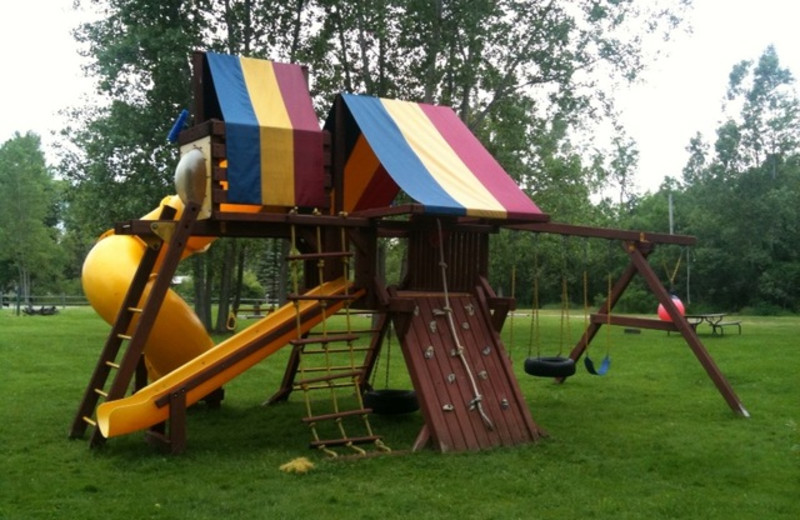 Kid's playground at Lake George Resort.