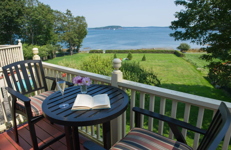 Guest balcony view at Balance Rock Inn.